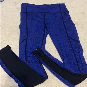 ⭐️sold elsewhere⭐️ Blue pocket lululemon leggings